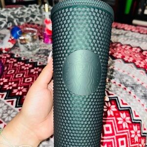 Starbucks green Black Textured Tumbler
